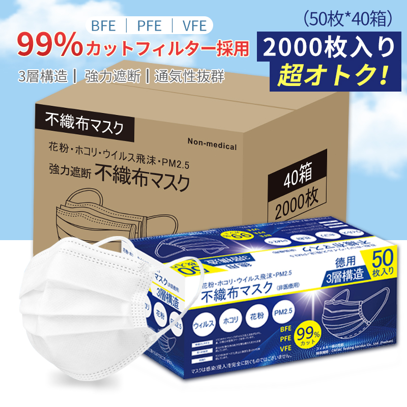 Yummyマスク（50枚×40箱） | 創美優品 CBPro